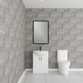 4 Pack | 8mm Grey Grout Line Tile Wall Panel 2.6M